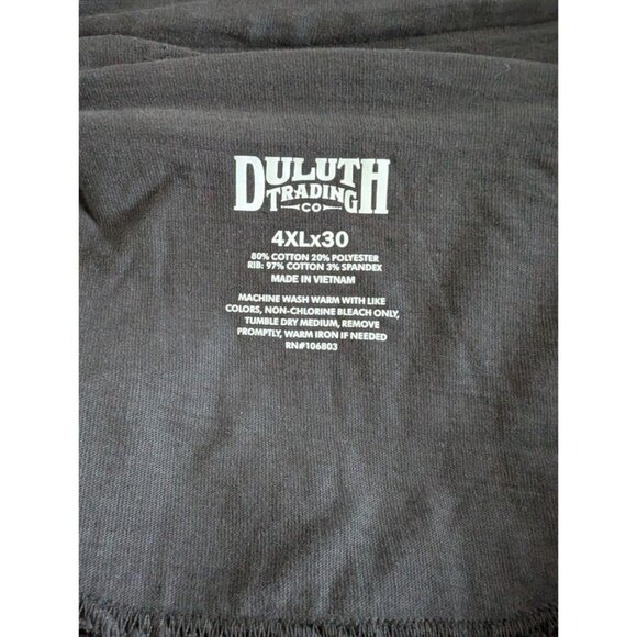 Duluth Trading Co Souped‎ Up Cargo Sweatpants Men's Size 4XL X 30 Belted Lounge - Picture 10 of 11